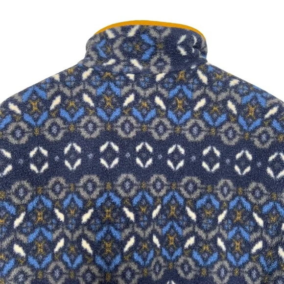 Patagonia Synchilla Snap T Fleece Pullover Tundra Cluster Navy Blue Men's Size M - Picture 5 of 14